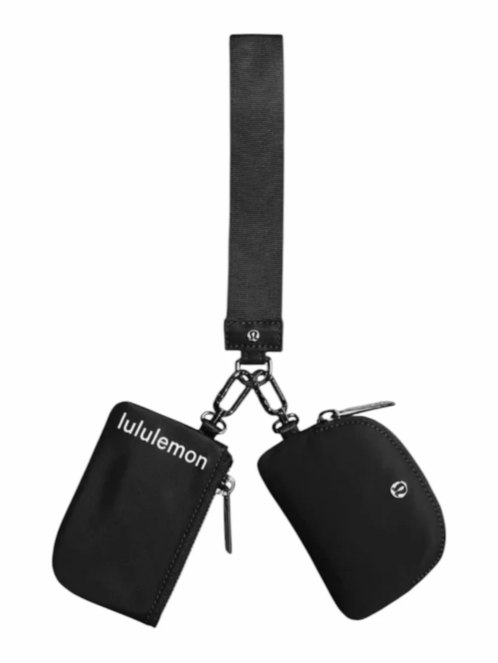 Lululemon Dual Pouch Wristlet In Black